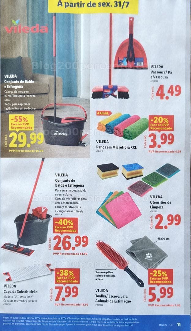 Antevisão Folheto Loja LIDL Bazar Promoções de 27 julho a 6 agosto