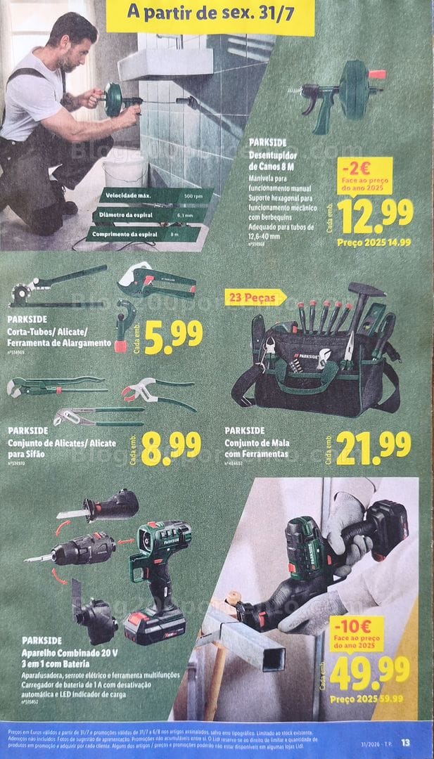 Antevisão Folheto Loja LIDL Bazar Promoções de 27 julho a 6 agosto