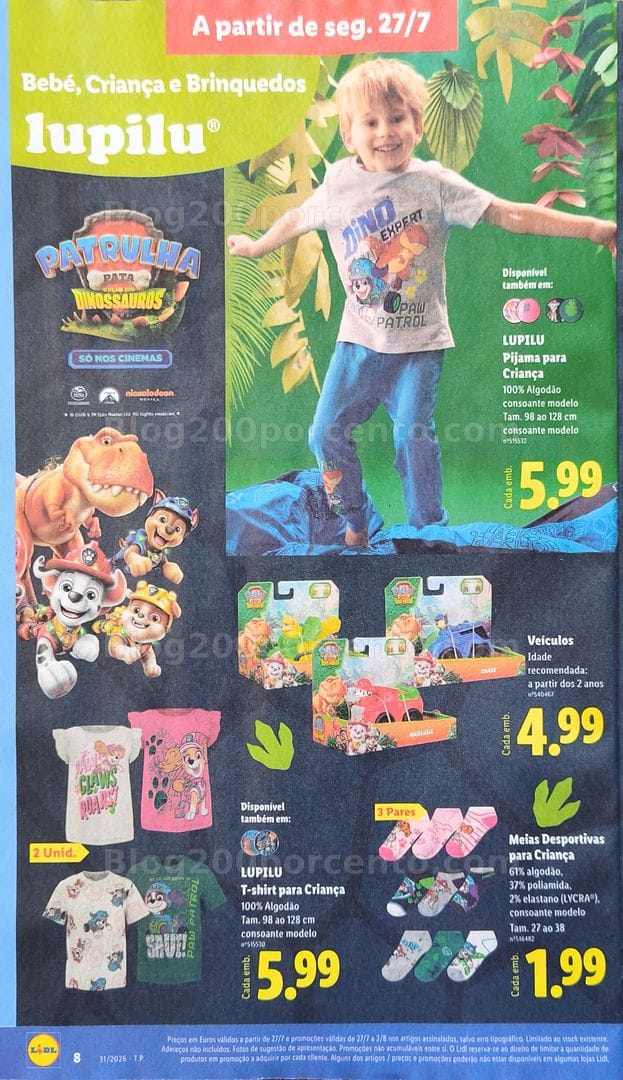 Antevisão Folheto Loja LIDL Bazar Promoções de 27 julho a 6 agosto