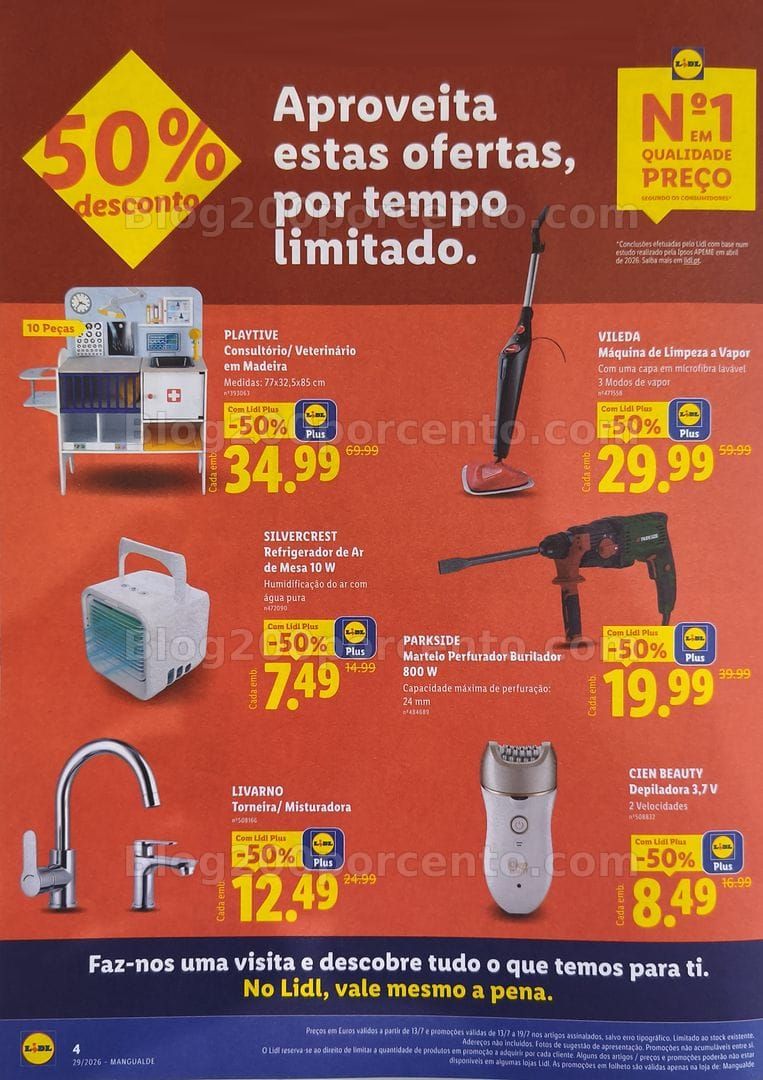 Antevisão Folheto LIDL Mangualde Extra Promoções até 19 julho