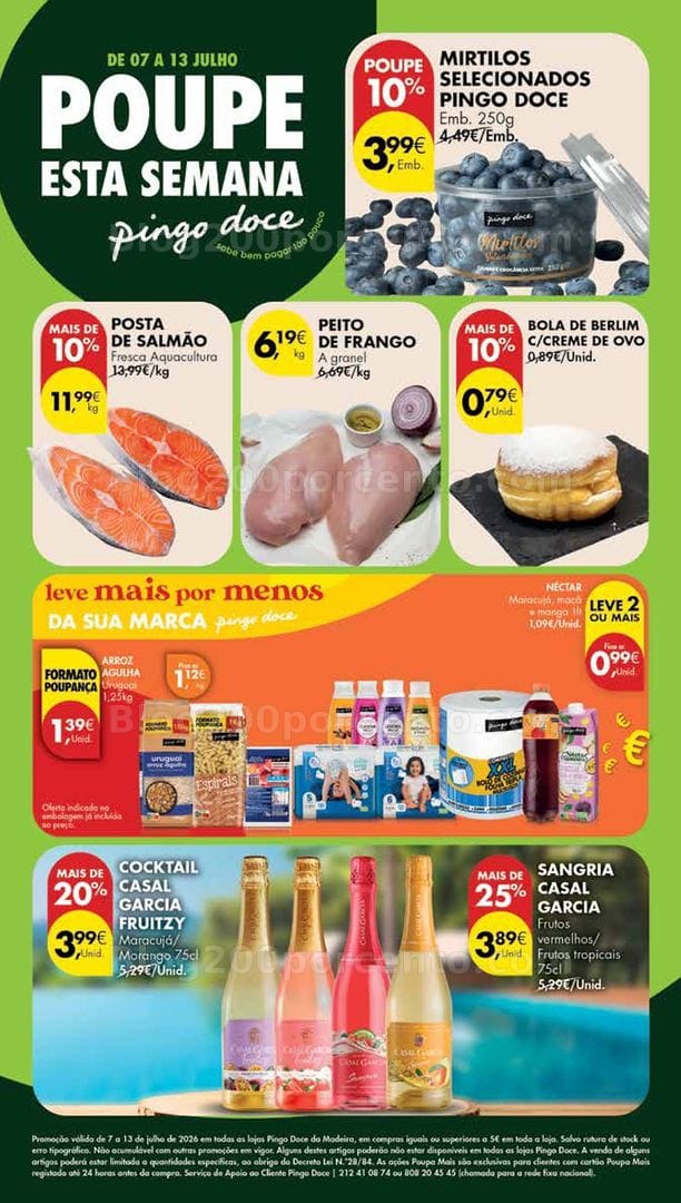 Antevisão Folheto PINGO DOCE Madeira Promoções de 7 a 13 julho