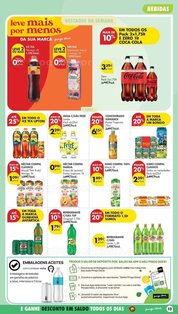 Antevisão Folheto PINGO DOCE Lojas Pequenas Promoções de 7 a 13 julho