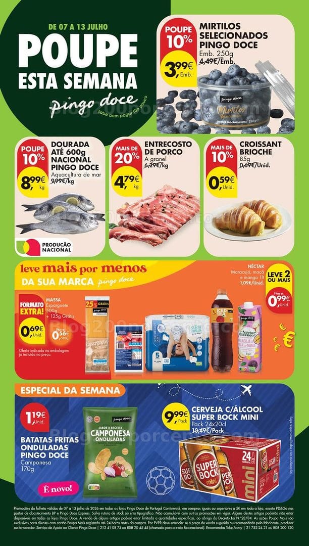 Antevisão Folheto PINGO DOCE Lojas Pequenas Promoções de 7 a 13 julho