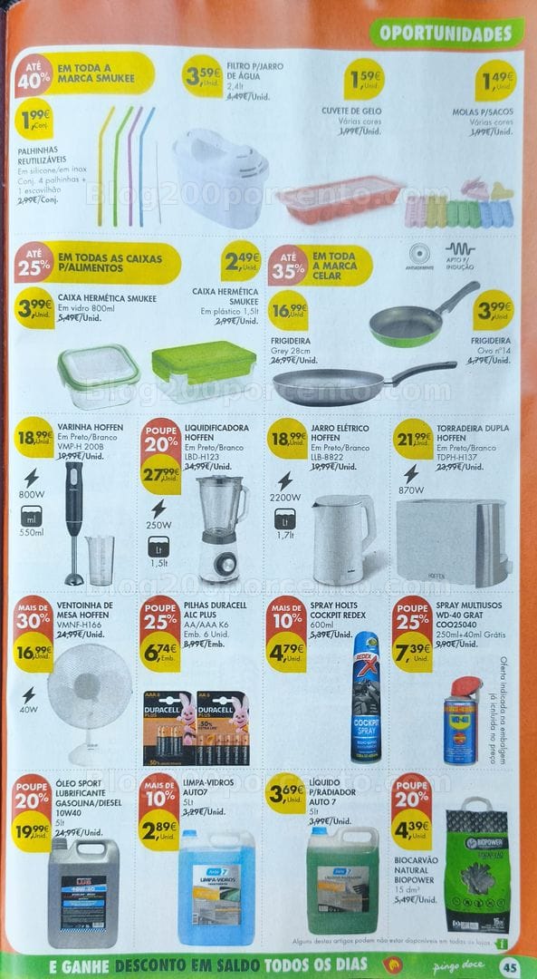 Antevisão Folheto PINGO DOCE Bazar Promoções de 7 a 13 julho