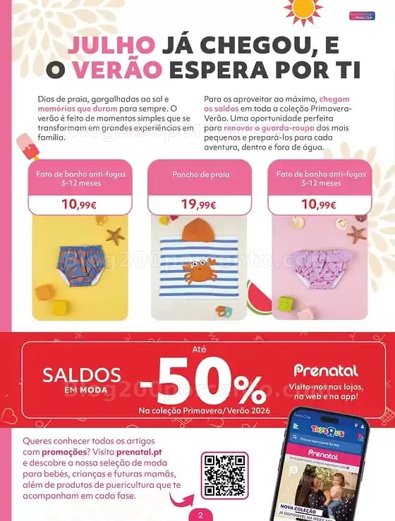 Antevisão Folheto PRÉNATAL Promoções de 2 a 22 julho