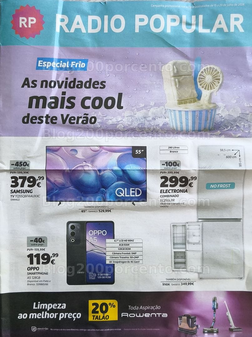 Antevisão Folheto RADIO POPULAR Promoções de 15 a 29 julho