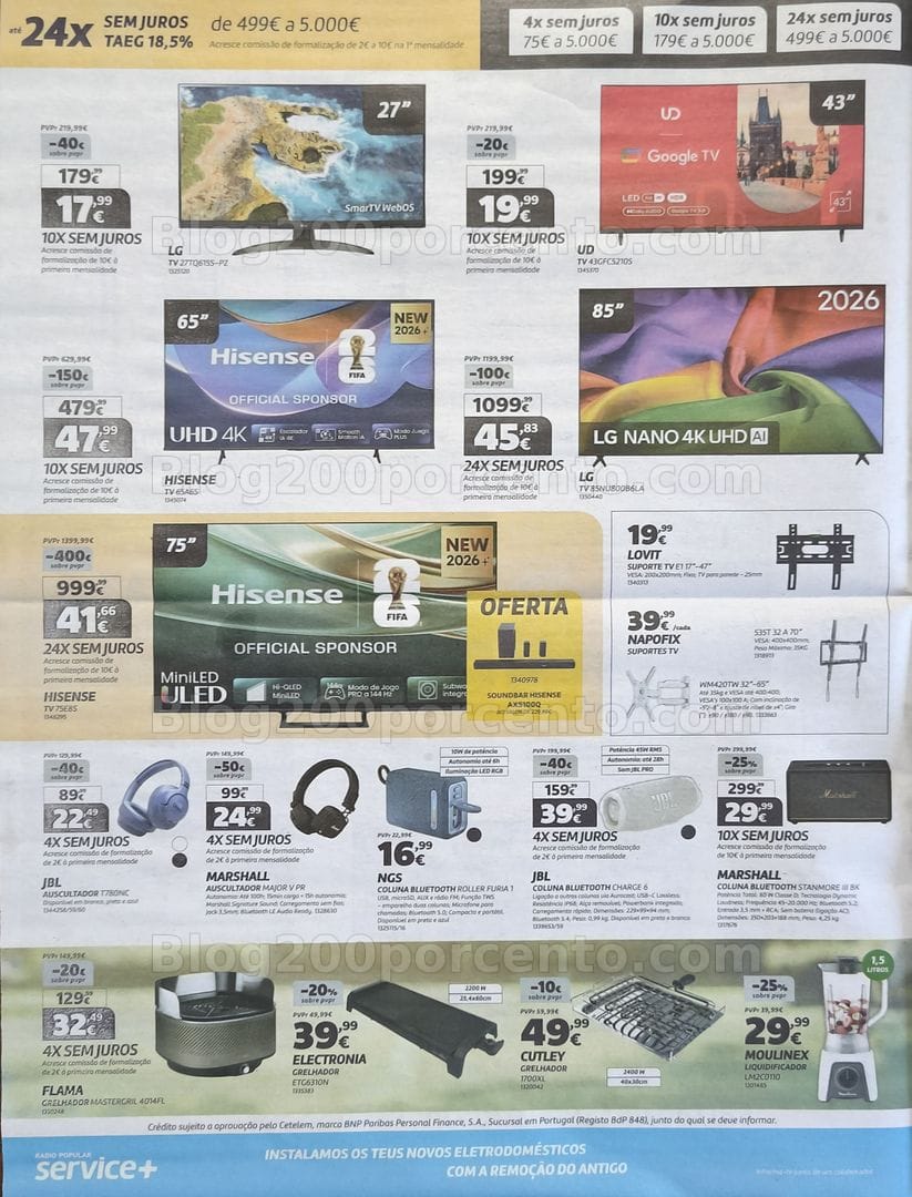 Antevisão Folheto RADIO POPULAR Promoções até 14 julho