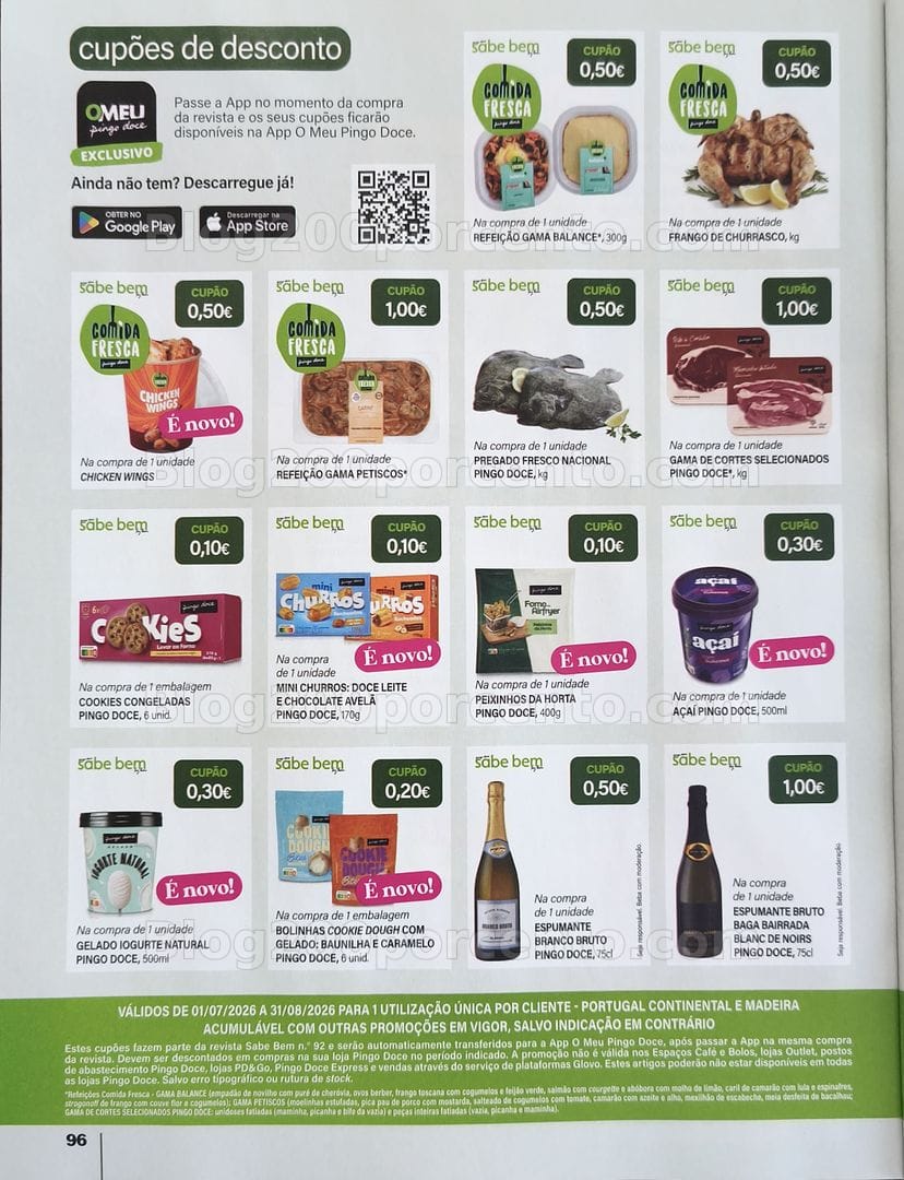 Antevisão Revista PINGO DOCE Sabe Bem julho - agosto e os seus vales de desconto!