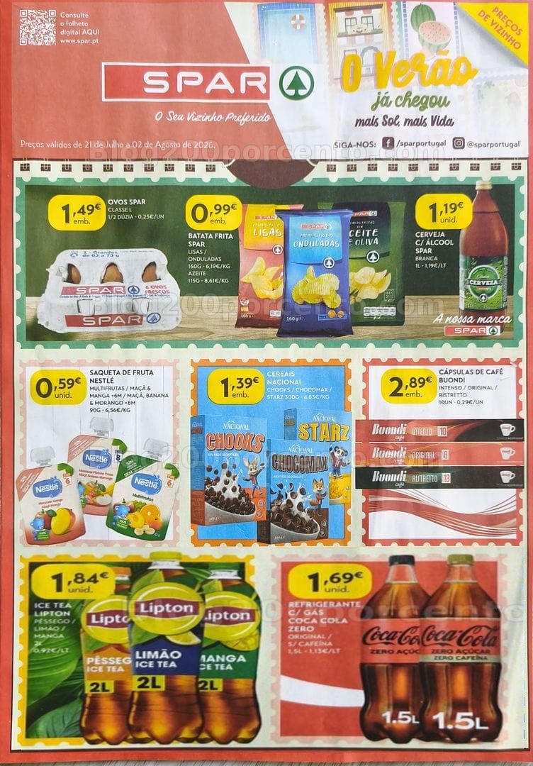 Antevisão Folheto SPAR Promoções de 21 julho a 2 agosto