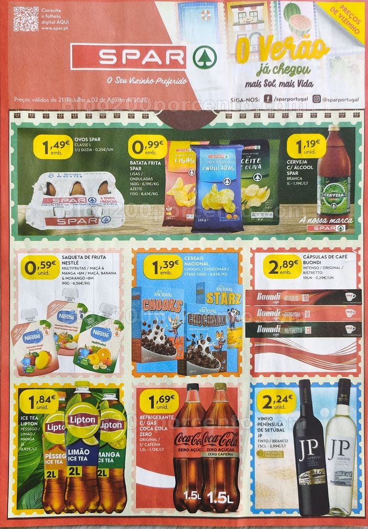 Antevisão Folheto SPAR Promoções de 21 julho a 2 agosto