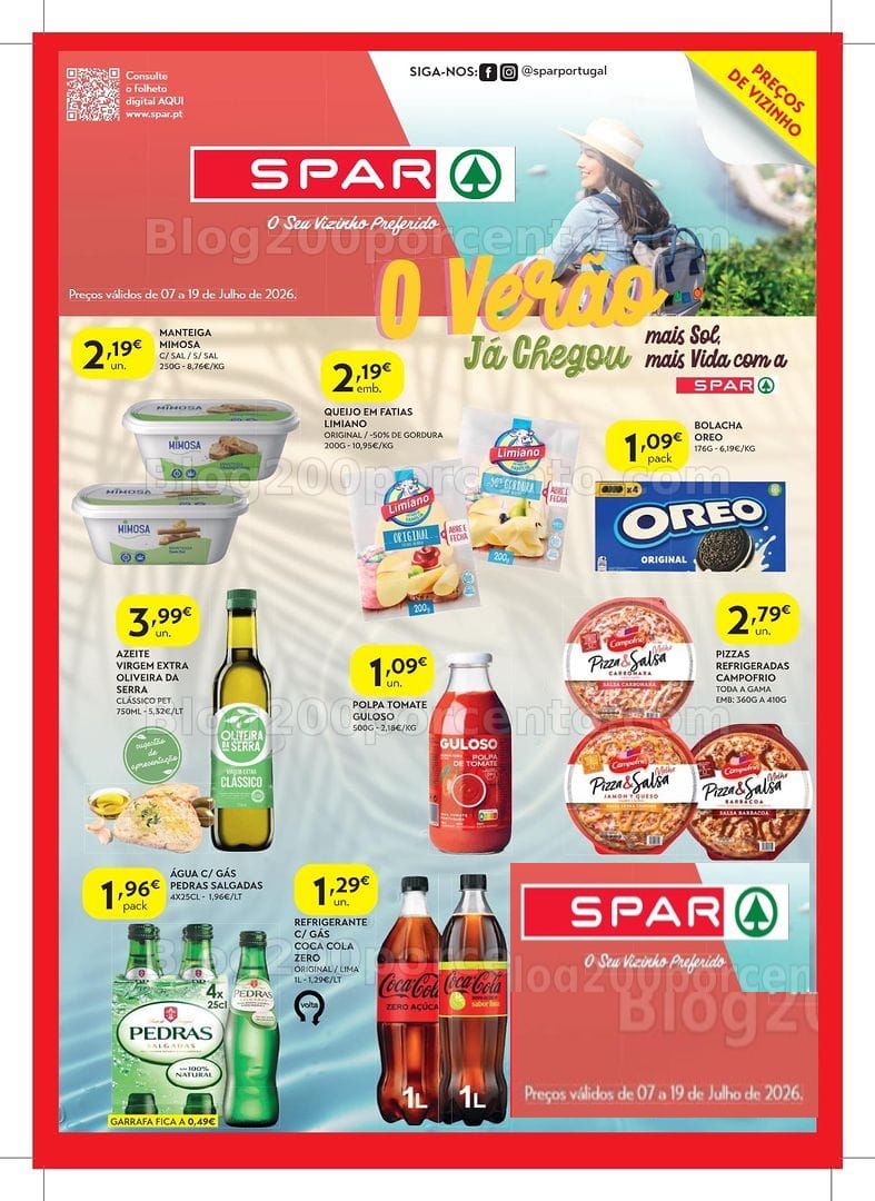 Antevisão Folheto SPAR Promoções de 7 a 19 julho