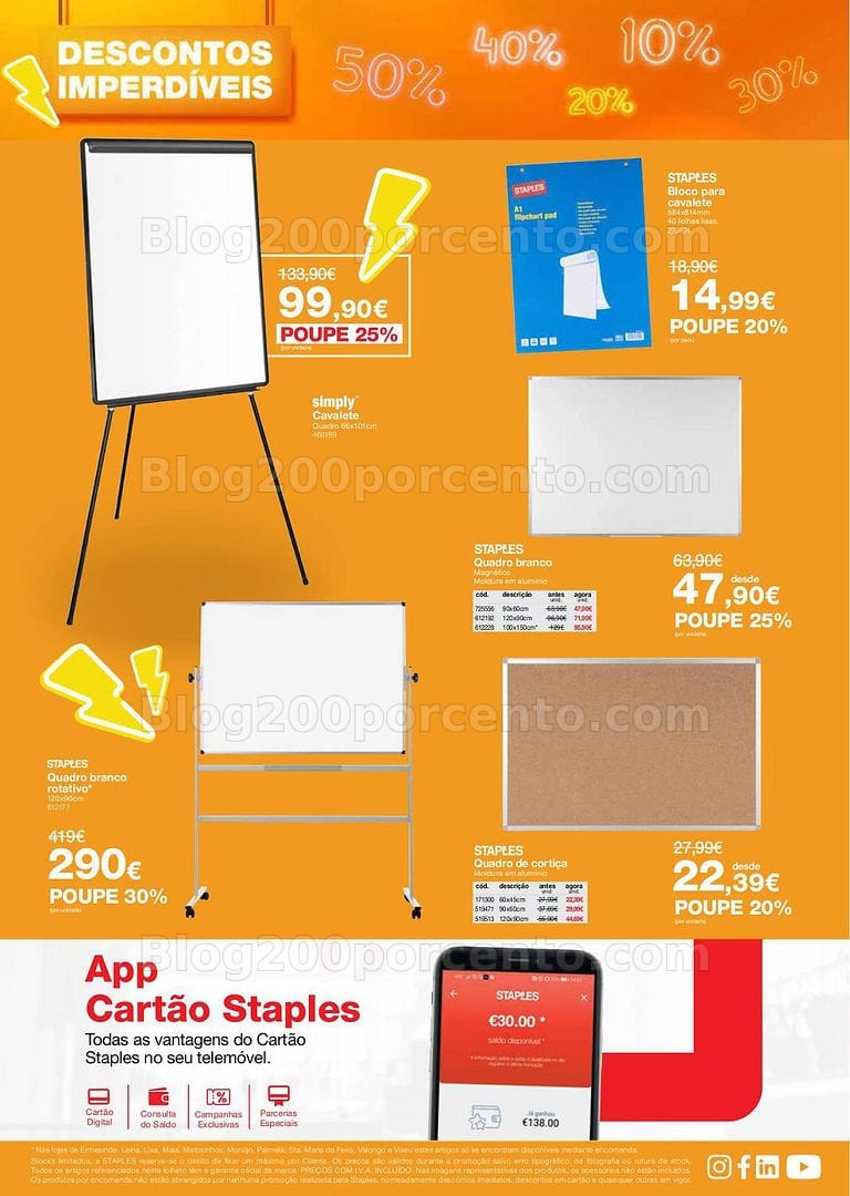 Antevisão Folheto STAPES Promoções de 9 a 30 julho