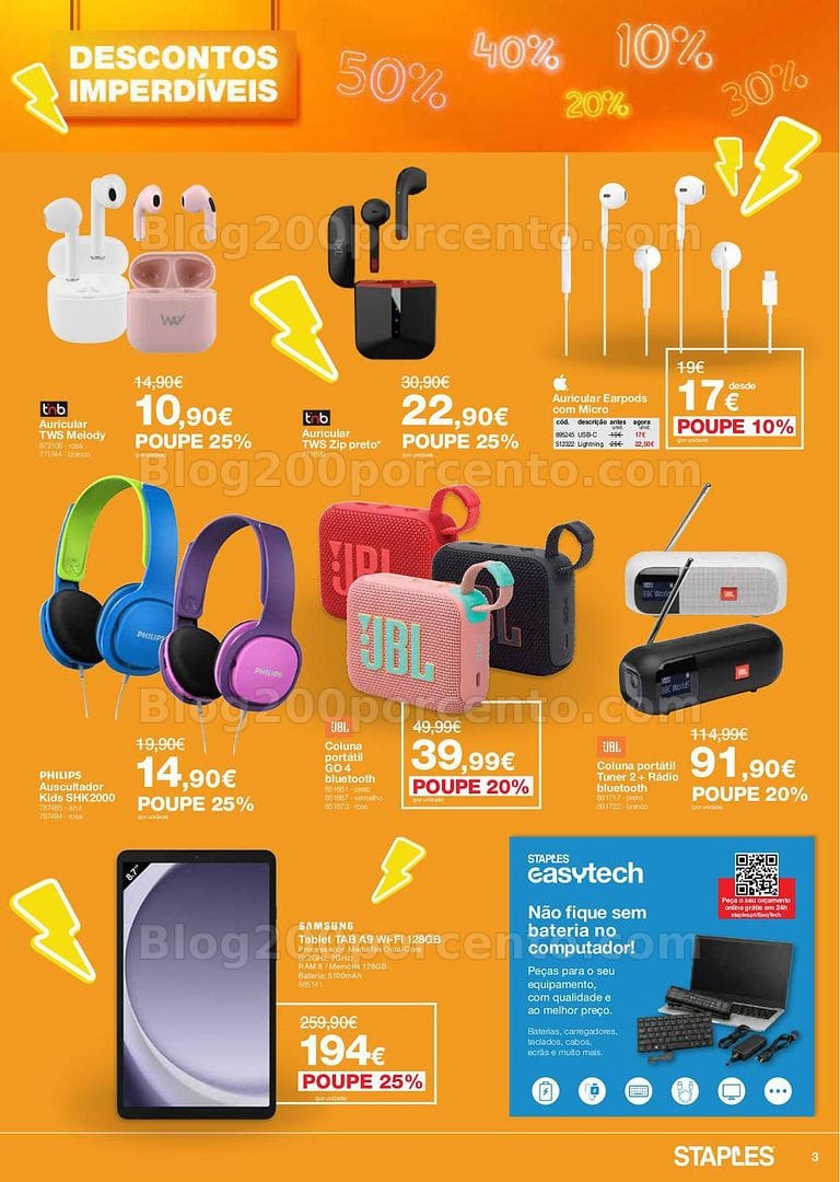 Antevisão Folheto STAPES Promoções de 9 a 30 julho