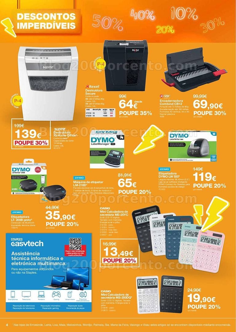 Antevisão Folheto STAPES Promoções de 9 a 30 julho