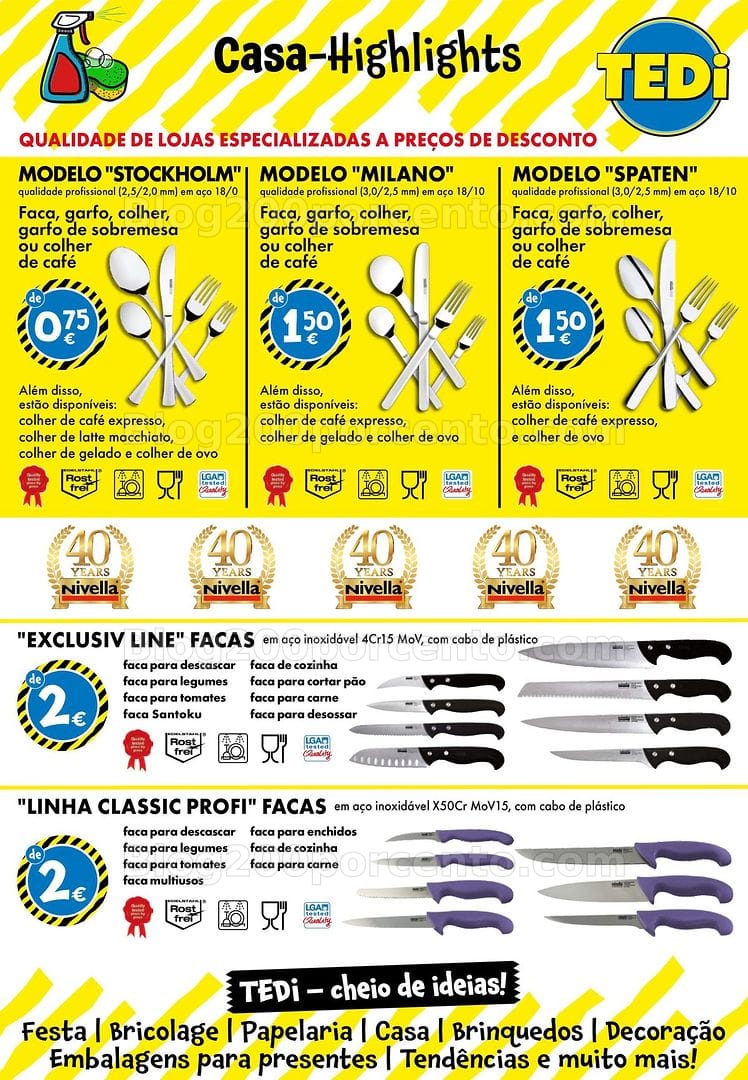Antevisão Folheto TEDI Promoções de 31 julho a 7 agosto