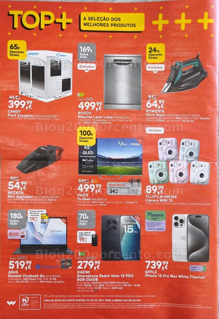 Antevisão Folheto WORTEN Promoções de 14 a 27 julho