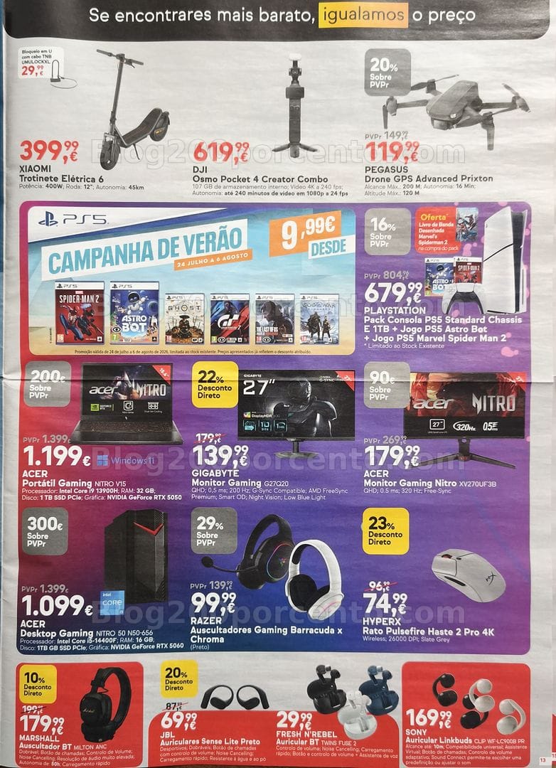Antevisão Folheto WORTEN Promoções de 28 julho a 4 agosto