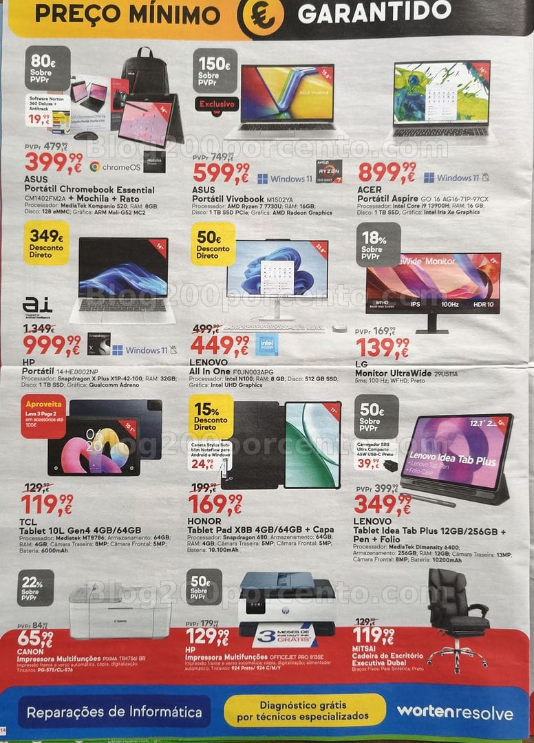 Antevisão Folheto WORTEN Promoções de 28 julho a 4 agosto
