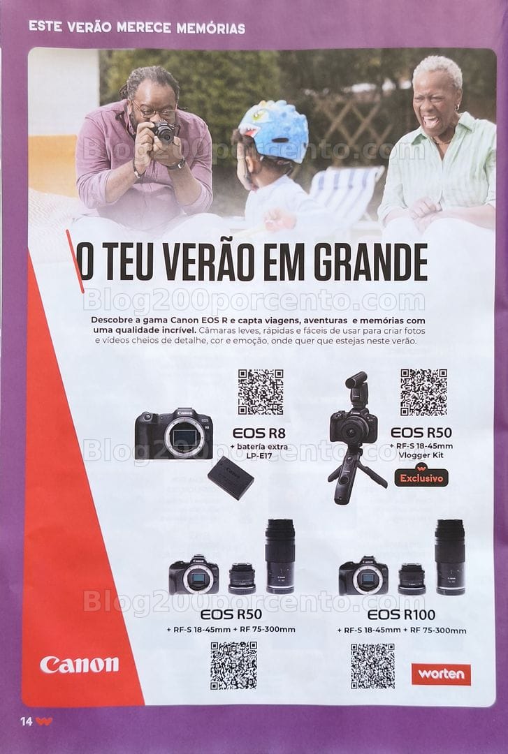 Antevisão Folheto WORTEN Especial Fotografia Promoções até 3 agosto