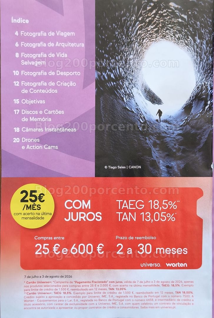 Antevisão Folheto WORTEN Especial Fotografia Promoções até 3 agosto