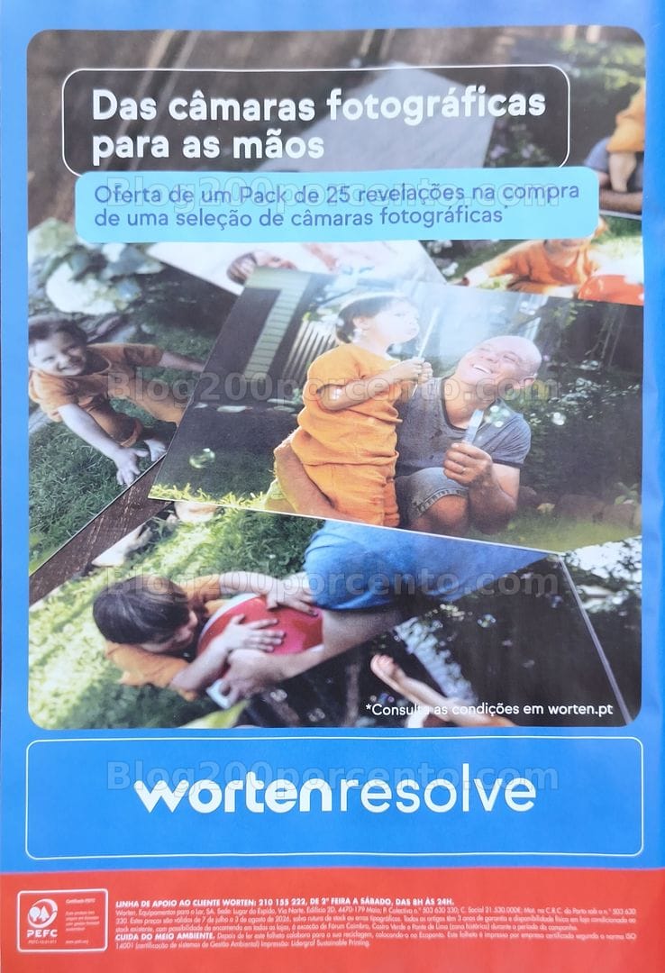 Antevisão Folheto WORTEN Especial Fotografia Promoções até 3 agosto