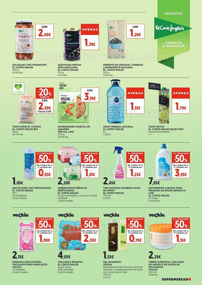 Antevisão Folheto EL CORTE INGLÉS Promoções de 7 a 20 agosto