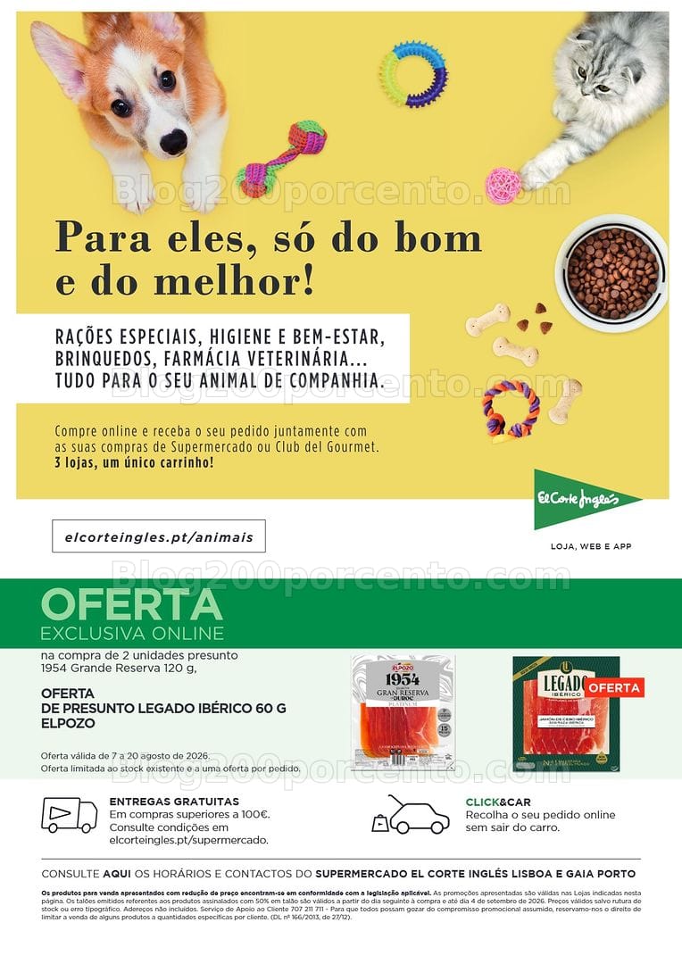 Antevisão Folheto EL CORTE INGLÉS Promoções de 7 a 20 agosto