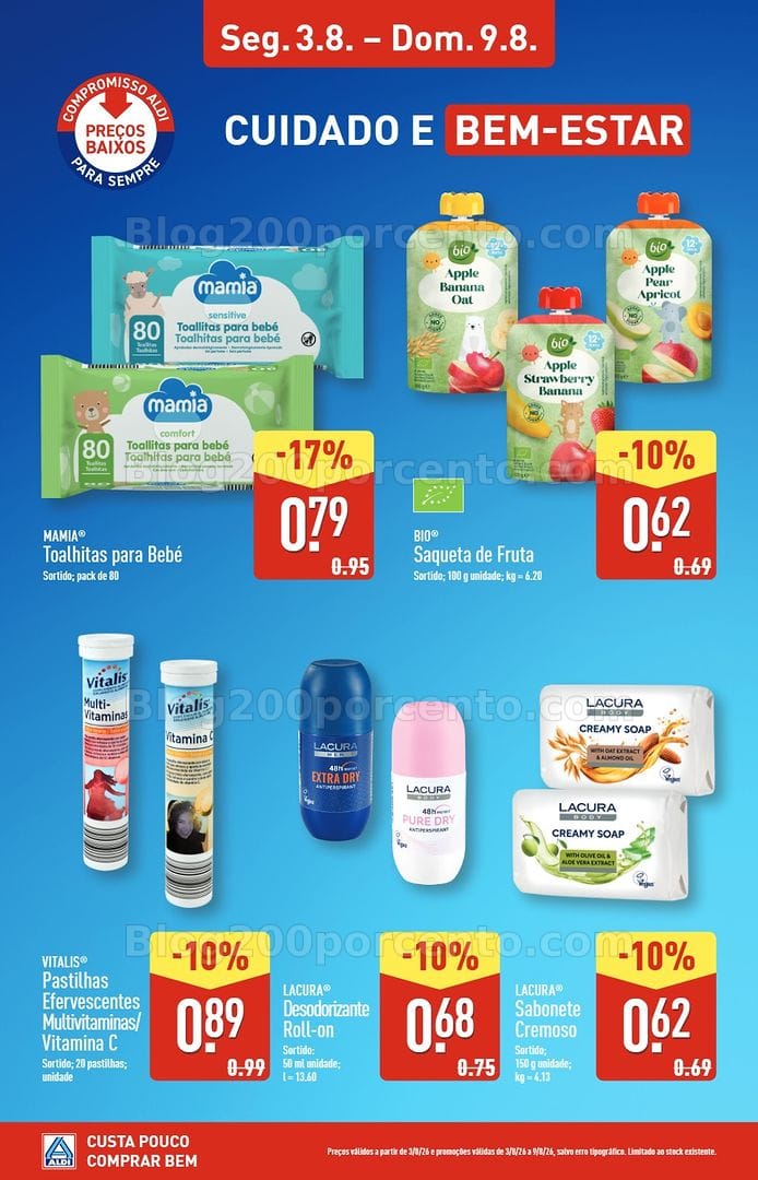 Antevisão Folheto ALDI Especial Abertura Mangualde - Promoções de 3 a 9 agosto