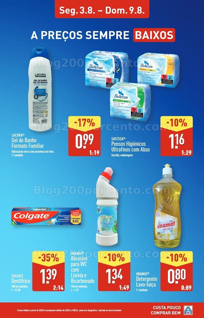 Antevisão Folheto ALDI Especial Abertura Mangualde - Promoções de 3 a 9 agosto
