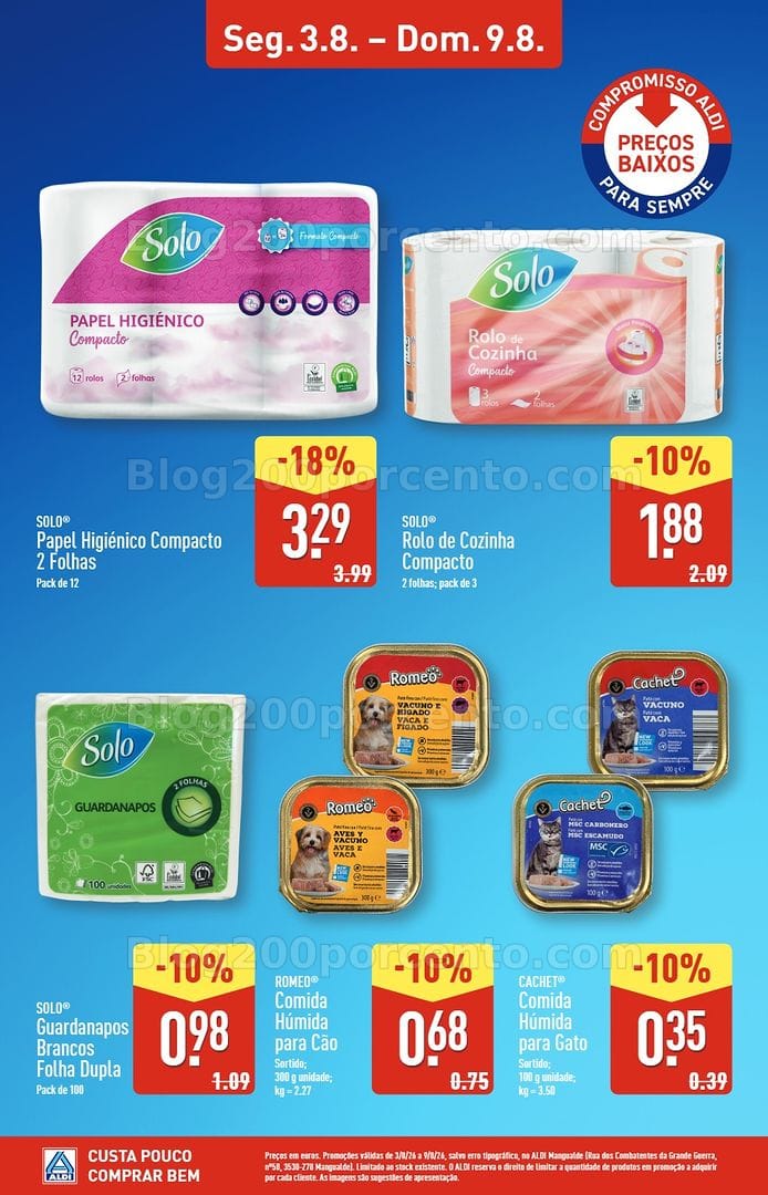 Antevisão Folheto ALDI Especial Abertura Mangualde - Promoções de 3 a 9 agosto