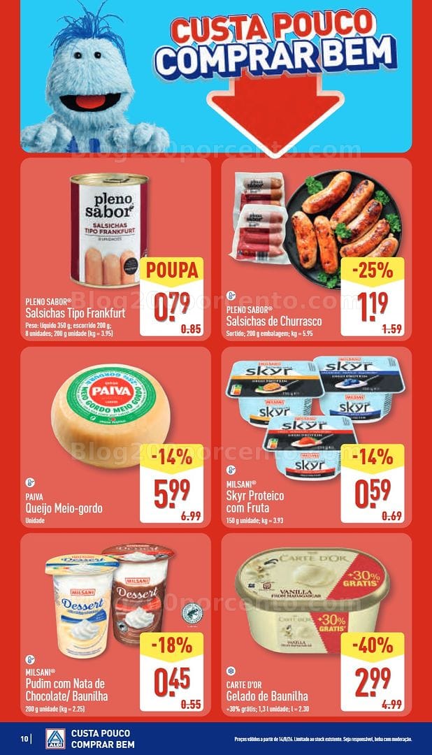 Antevisão Folheto ALDI Saldos Abertura Promoções de 14 a 21 agosto