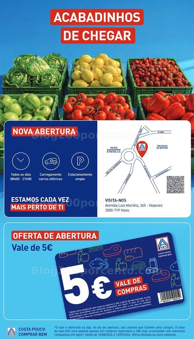 Antevisão Folheto ALDI Saldos Abertura Promoções de 14 a 21 agosto