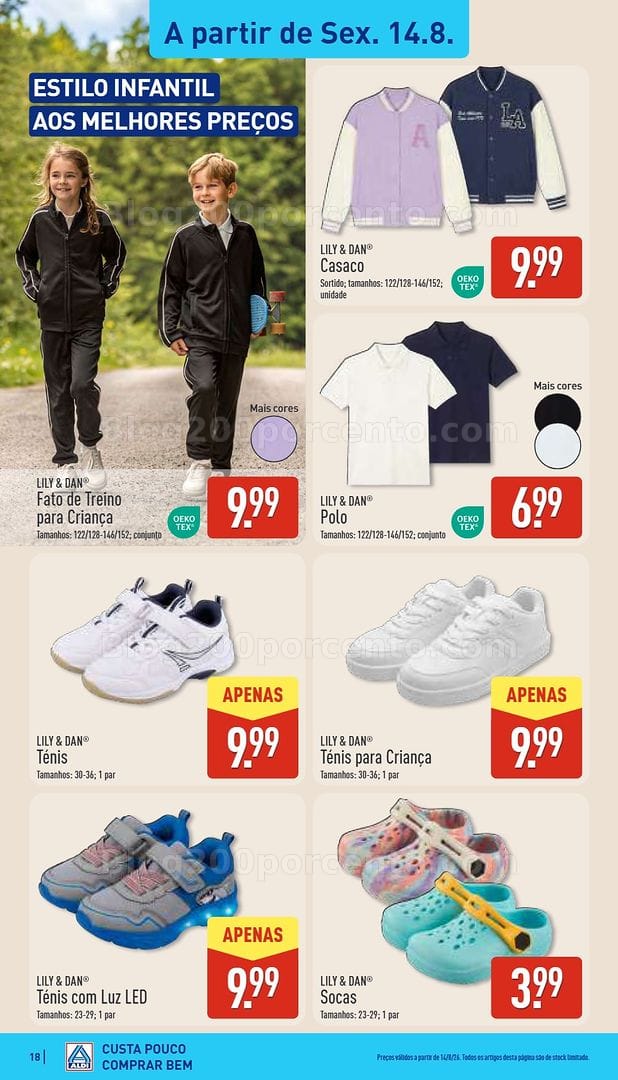 Antevisão Folheto ALDI Saldos Abertura Promoções de 14 a 21 agosto
