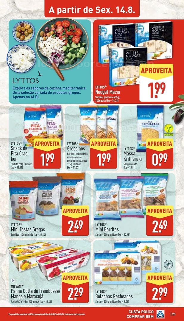 Antevisão Folheto ALDI Saldos Abertura Promoções de 14 a 21 agosto