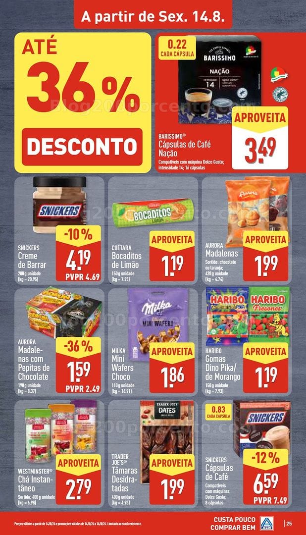 Antevisão Folheto ALDI Saldos Abertura Promoções de 14 a 21 agosto