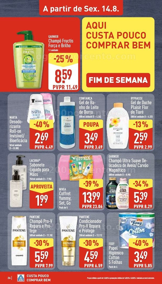 Antevisão Folheto ALDI Saldos Abertura Promoções de 14 a 21 agosto