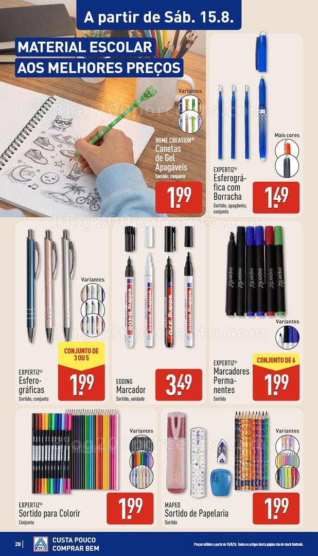 Antevisão Folheto ALDI Saldos Abertura Promoções de 14 a 21 agosto