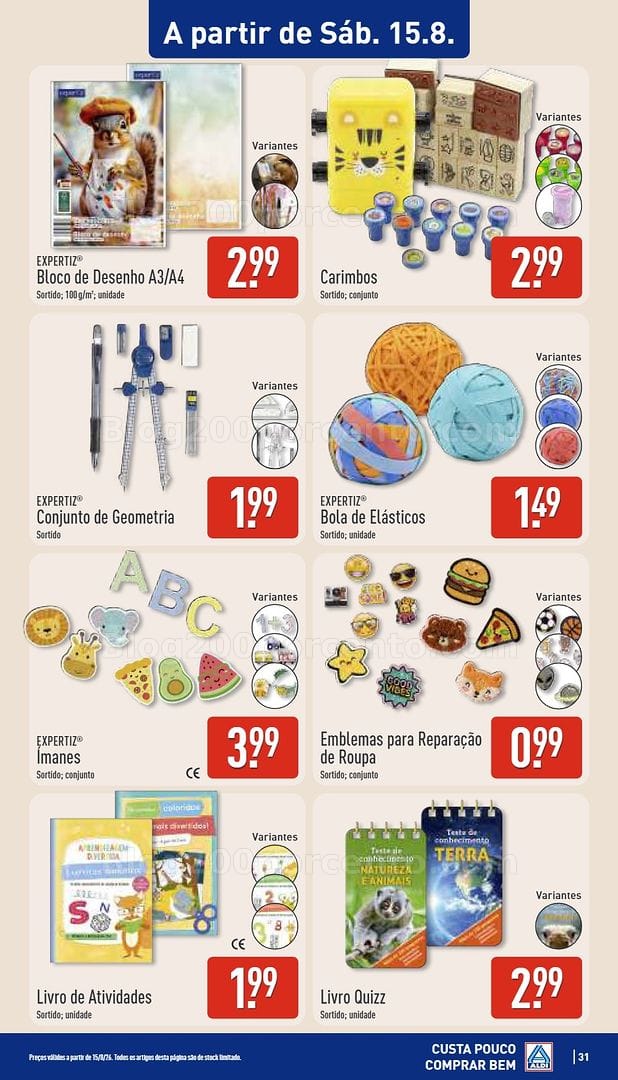 Antevisão Folheto ALDI Saldos Abertura Promoções de 14 a 21 agosto
