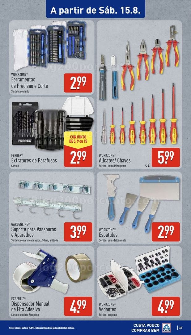 Antevisão Folheto ALDI Saldos Abertura Promoções de 14 a 21 agosto