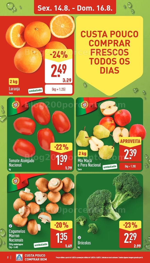 Antevisão Folheto ALDI Saldos Abertura Promoções de 14 a 21 agosto