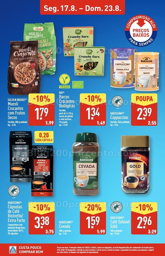 Antevisão Folheto ALDI Especial Aberturas - 17 a 23 agosto - Mangualde