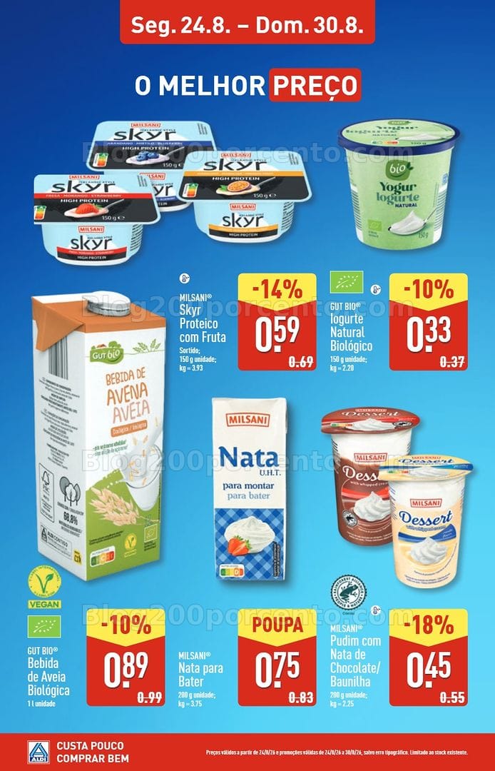 Antevisão Folheto ALDI Saldos Abertura Viseu - Repeses Promoções de 24 a 30 agosto