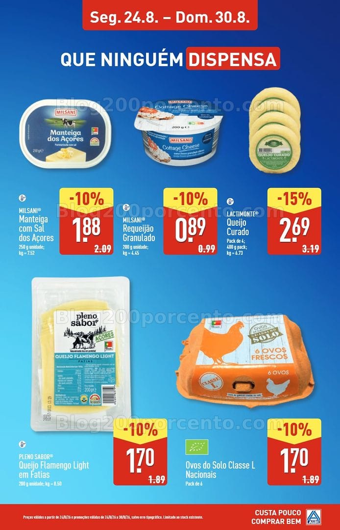 Antevisão Folheto ALDI Saldos Abertura Viseu - Repeses Promoções de 24 a 30 agosto