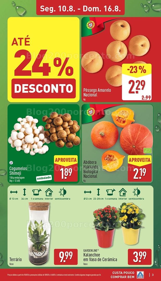 Antevisão Folheto ALDI Promoções de 10 a 16 agosto