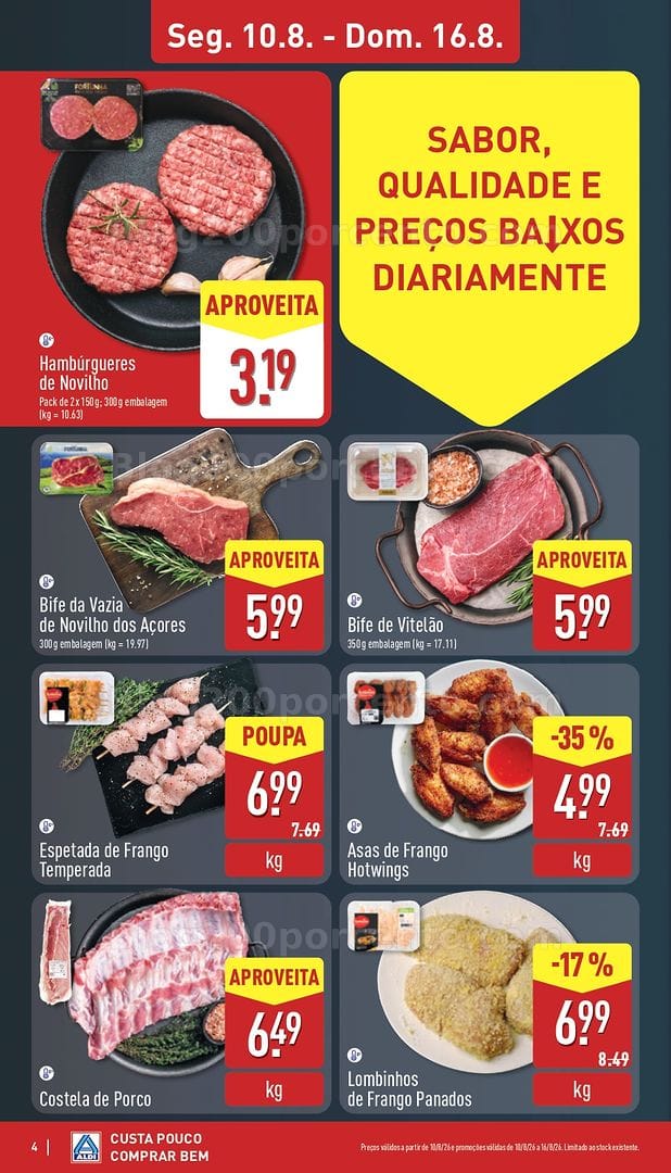 Antevisão Folheto ALDI Promoções de 10 a 16 agosto