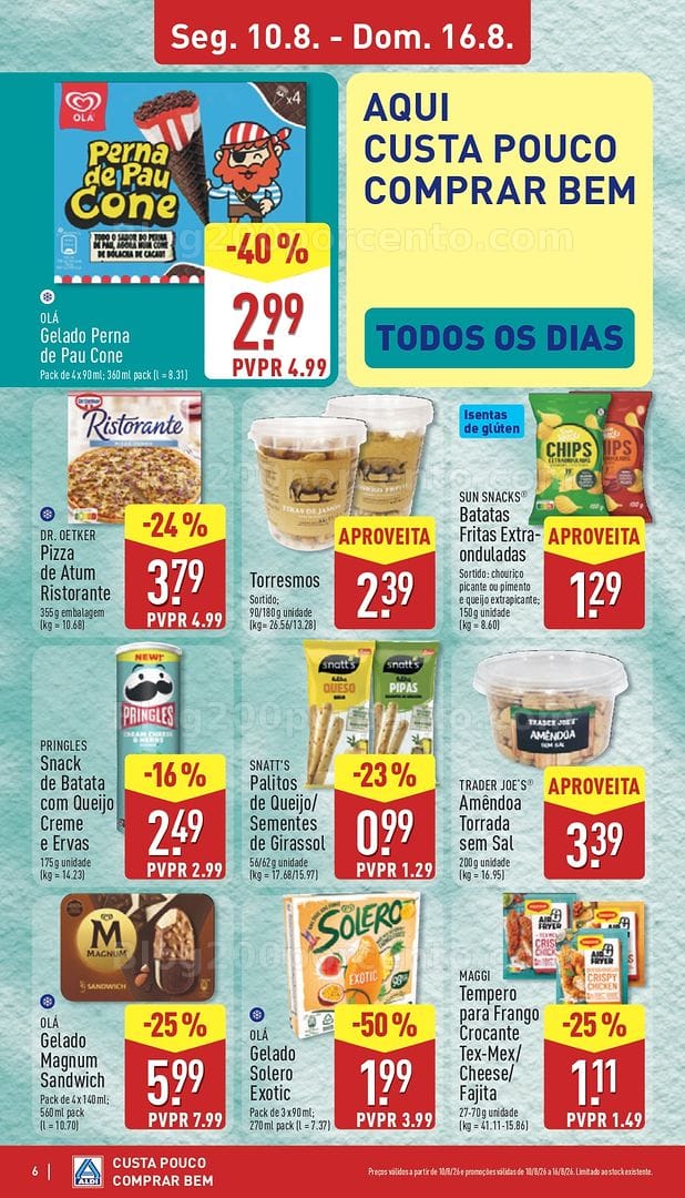 Antevisão Folheto ALDI Promoções de 10 a 16 agosto