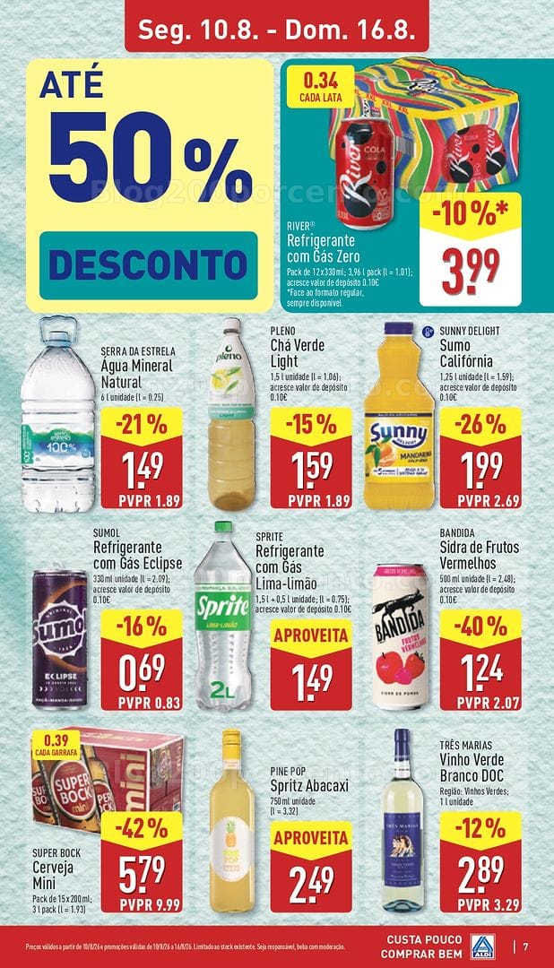 Antevisão Folheto ALDI Promoções de 10 a 16 agosto