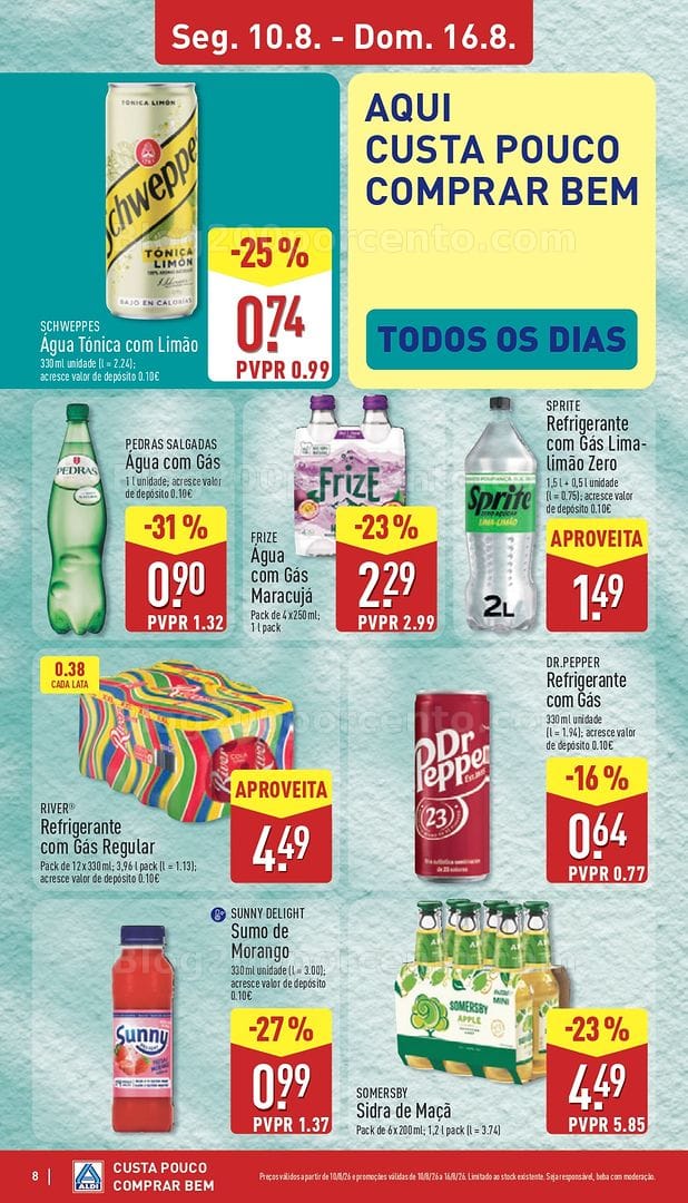 Antevisão Folheto ALDI Promoções de 10 a 16 agosto