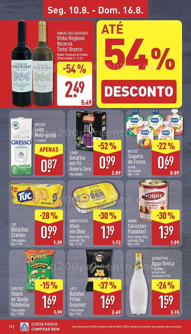Antevisão Folheto ALDI Promoções de 10 a 16 agosto
