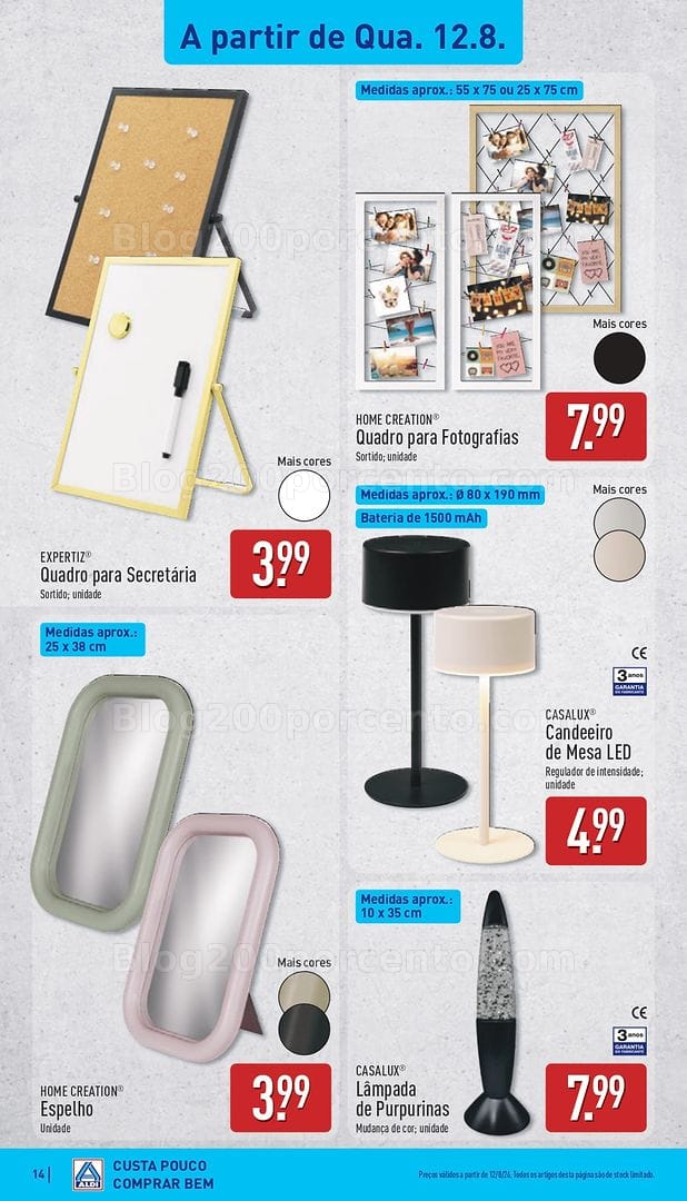 Antevisão Folheto ALDI Promoções de 10 a 16 agosto